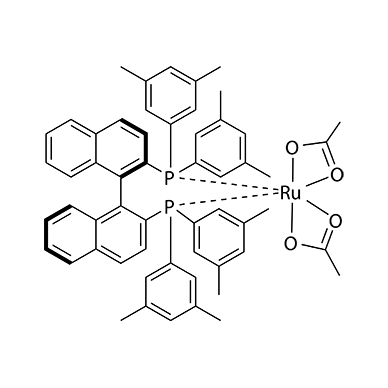 二乙酸根{(R)-(+)-2,2'-二[二(3,5-二甲苯基)膦]-1,1'-联萘基}钌(II) 374067-50-2